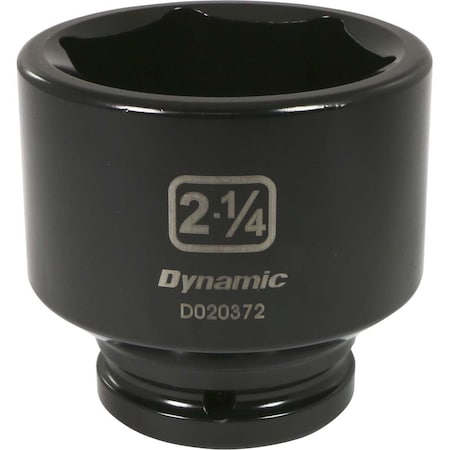 Dynamic Tools 3/4" Drive 6 Point SAE 2-1/4" Standard Length Impact Socket D020372